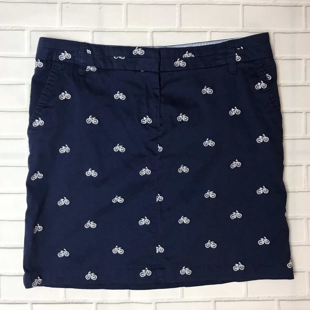 Cambridge Bicycle Bike Print Skirt w pockets
